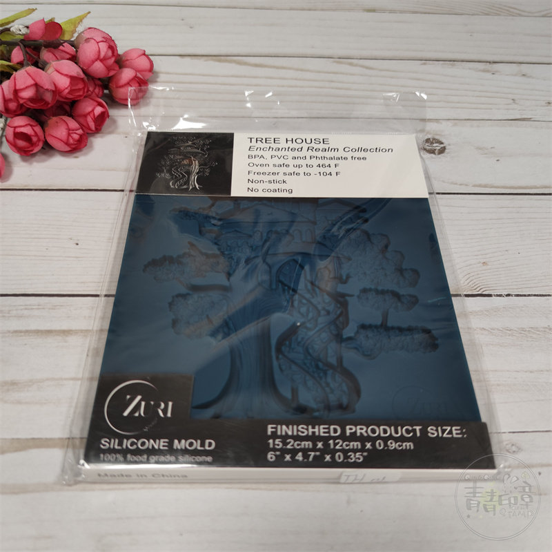 Zuri 树屋 Tree House 进口硅胶模具 适用于滴胶,蜡烛等原料食品