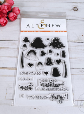 Altenew 可爱的蘑菇 Love you so mush 进口透明印章