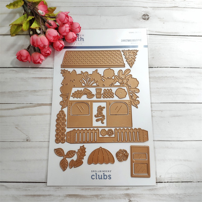 Spellbinders切模圣诞花束