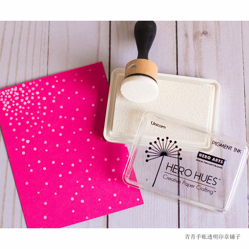 heroarts独角兽白色印台颜料