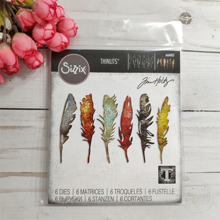 进口切模 Feathery Sizzix 羽毛