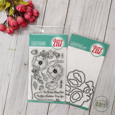 罂粟花Poppies进口透明印章