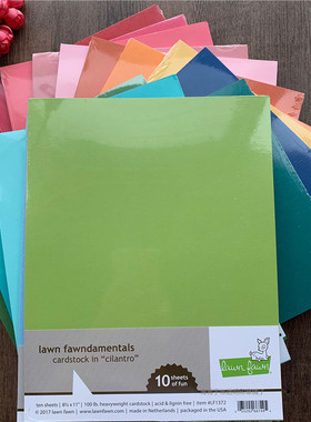 Lawn Fawn 多色款A4优质进口纸片 100lb Cardstock 彩色手工卡纸