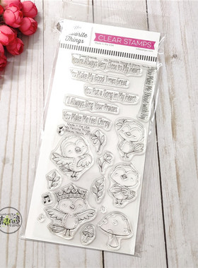 MFT 鸟儿大声唱 Tweet Friends 进口透明印章及切模