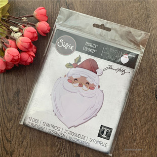 Santa 圣诞老人 Wish 进口切模 Sizzix Colorize 愉快