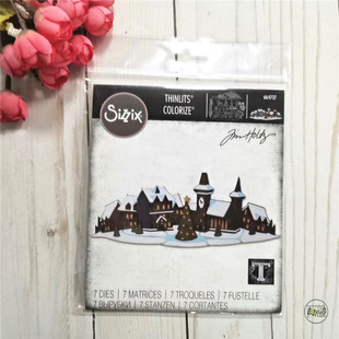 Colorize Sizzix Village Holiday 进口切模 圣诞度假村