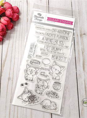 MFT 捣蛋鬼小猫咪 Cat-astrophe 进口透明印章及切模