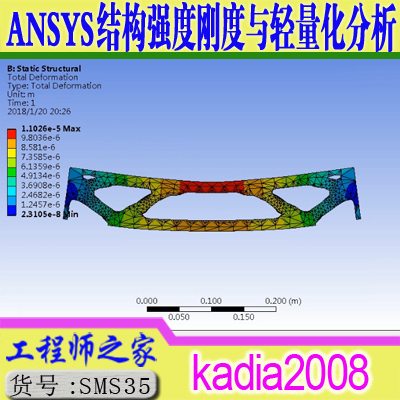 ANSYS18.0 Workbench结构强度刚度与轻量化有限元分析视频教程