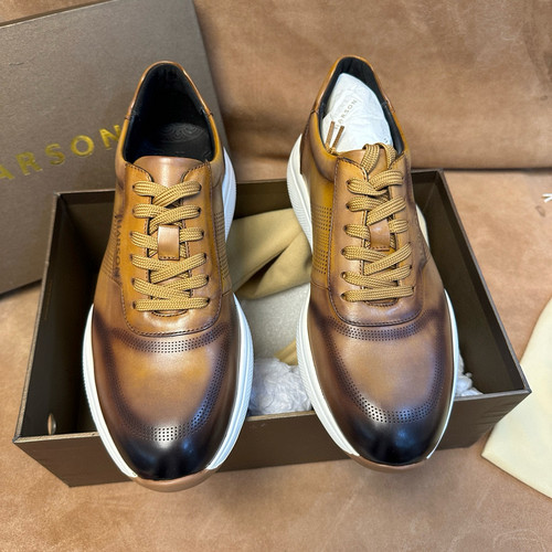 断码41撤柜品牌男士春季通勤运动鞋跑步鞋进口头层牛皮软底HS99