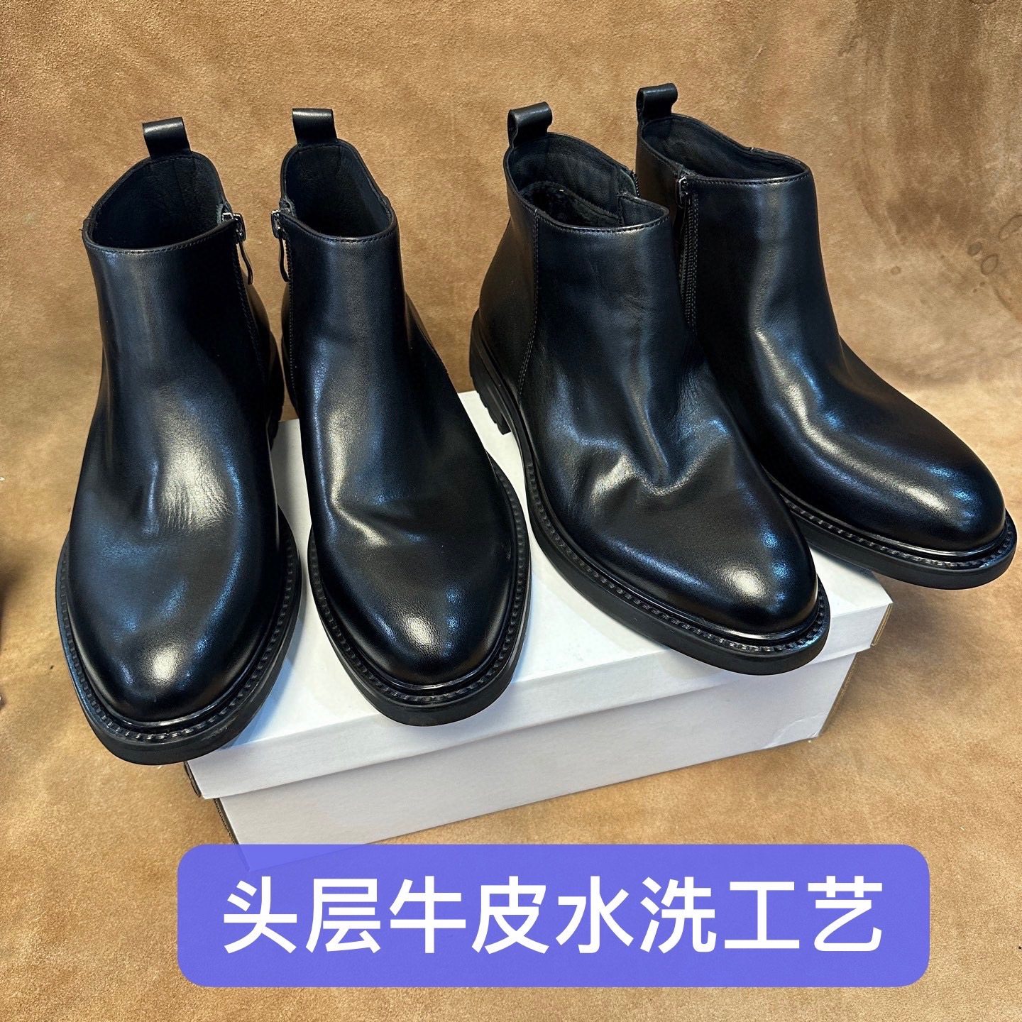 特价好鞋～品牌超订单男士皮鞋切尔西皮靴进口头层牛皮耐磨底ST31,流行男鞋,切尔西靴,淘宝优惠券,粉丝福利购,淘宝优惠卷