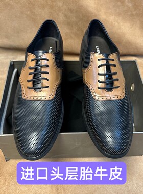 撤柜42 44意大利品牌Leonardo男夏季皮凉鞋进口头层牛皮AA26