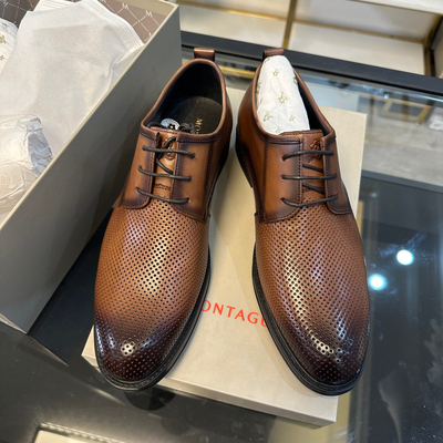 断码38 394041 42 43撤柜法国品牌男士夏季冲孔皮凉鞋头层牛皮M58