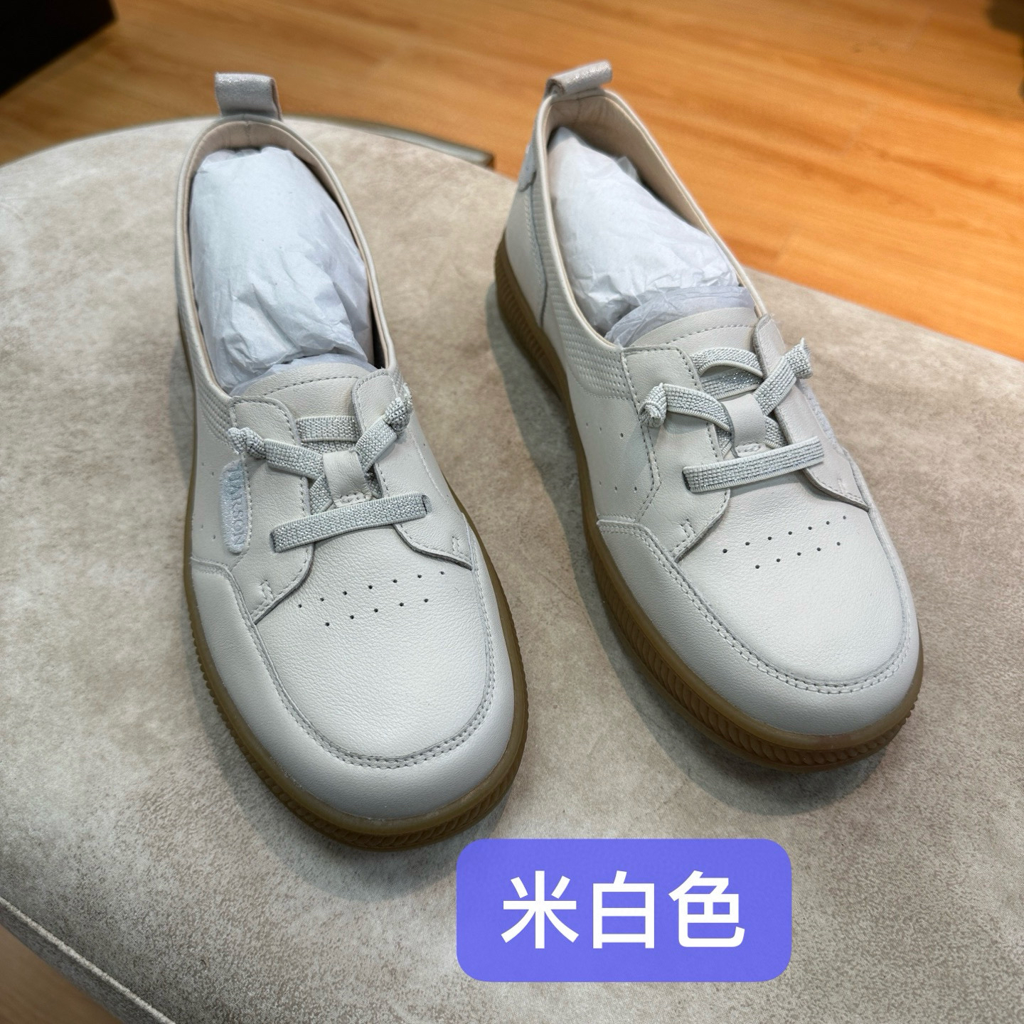 断码撤柜高端品牌女士休闲牛津软底单鞋乐福鞋孕妇鞋头层牛皮HS91