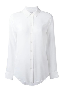 EQ18姆米夏季新款百搭多色无口袋宽松女真丝双绉衬衫上衣 多色