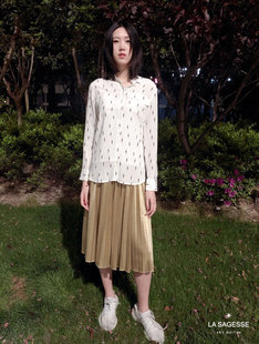 LS EQUIPMENT秋冬真丝双皱上衣衬衫蚕丝职业装女2019新款时尚气质