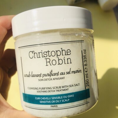 现货Christophe Robin CR海盐玫瑰深层洁净洗发水洗发膏40ml250ml