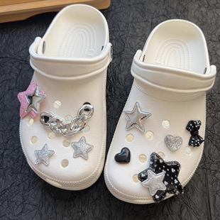 适配crocs洞洞鞋配饰鞋花高级感五角星装饰鞋扣diy简约小众辣妹