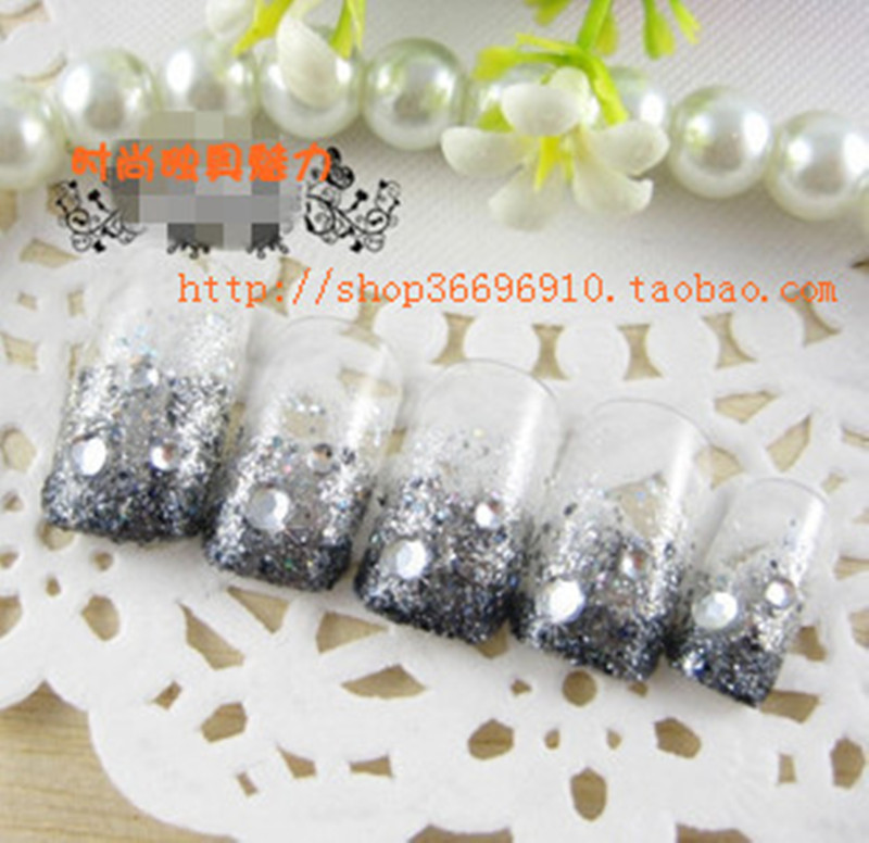 包邮渐变可拆卸网红光疗手工新娘穿戴甲/甲片