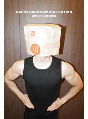 GAHKSTUDIO 25夏季新款/设计师款剪裁/MAN张力背心/显身材 3色