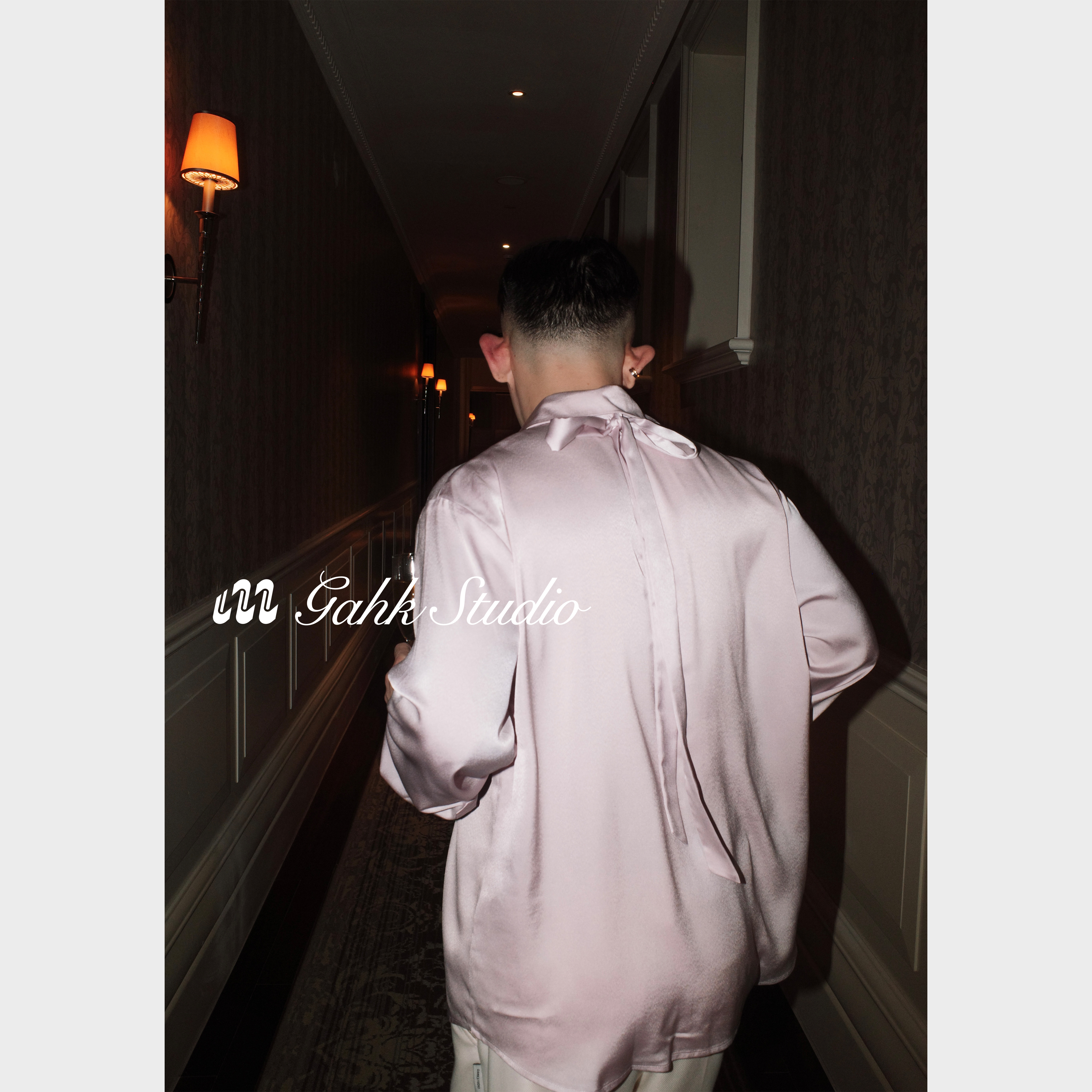 GAHKSTUDIO 「王子的衬衫」高级晚宴高设计感丝亮衬衫 可任意搭配