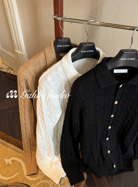 GAHKSTUDIO 长期主义老钱风经典麻花针织长袖 3色百搭万年款 自留