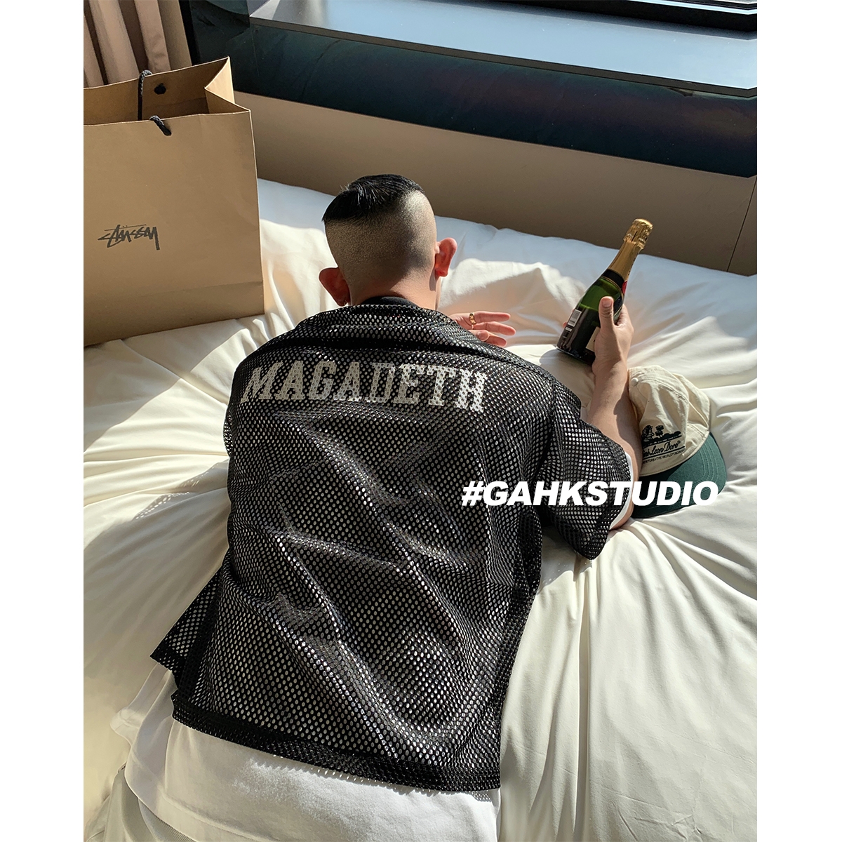 GAHKSTUDIO MAGADETH高品质美式复古网眼球衣 内搭外穿都好～