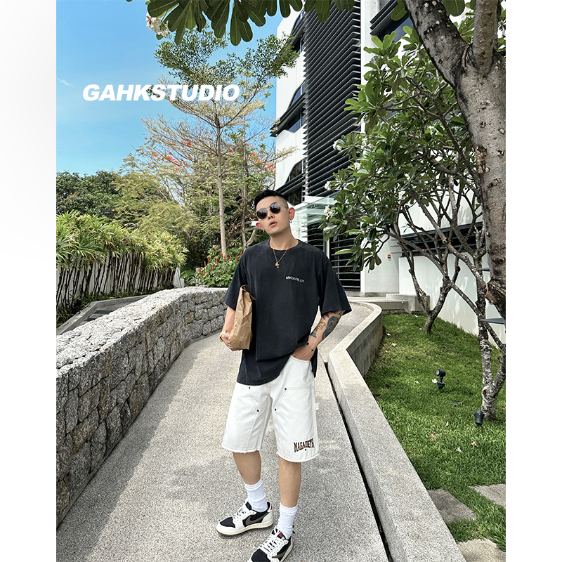 magadeth牛仔短裤设计师款夏季
