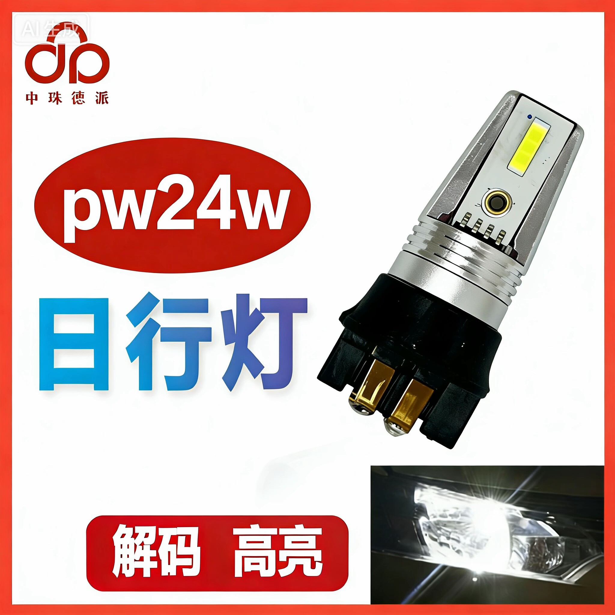 大众高尔夫7日行灯pw24w途观转向灯pw24w工程师系列LED