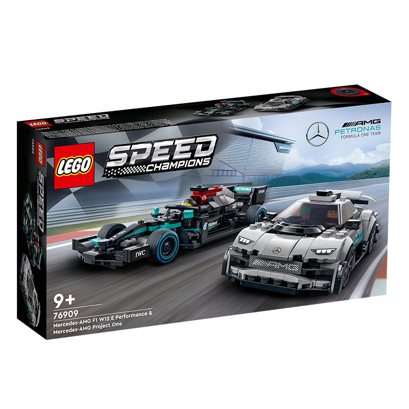 lego乐高超级赛车系列76909梅赛德斯赛车男女孩拼插积木玩具礼物