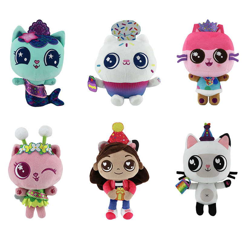 跨境新品早教动漫 Gabby's Doll house盖比娃娃屋人鱼猫毛绒玩具