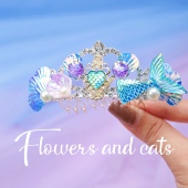 Flowers and Cats女童王冠迪士尼冰雪奇缘皇冠头饰儿童发箍小女孩