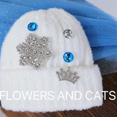 FlowersandCats雪花毛线帽