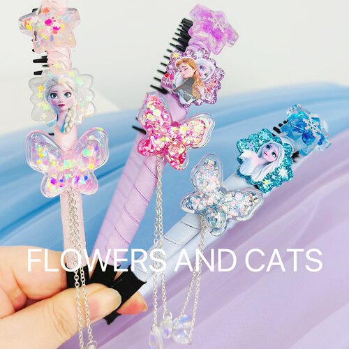 flowersandcats女童发箍爱莎公主
