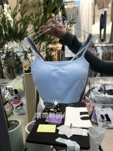 lulu韩国代购  monroe/MEMOIRE 时尚简洁百搭含胸垫背心