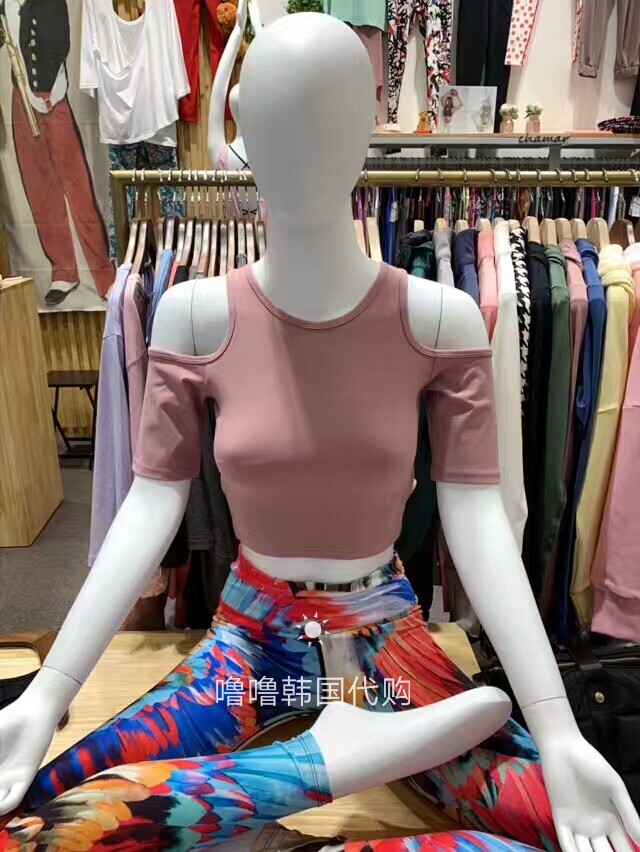 luluchamar肩部含胸垫瑜伽t恤
