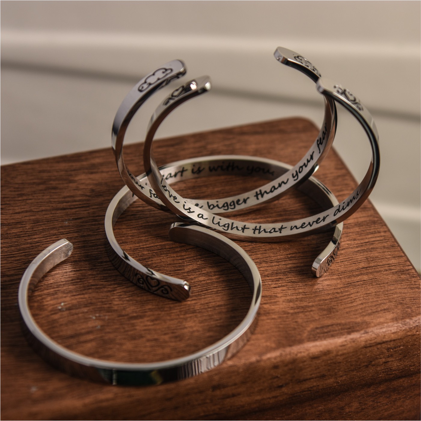 欧美英文谚语细节派开口手镯