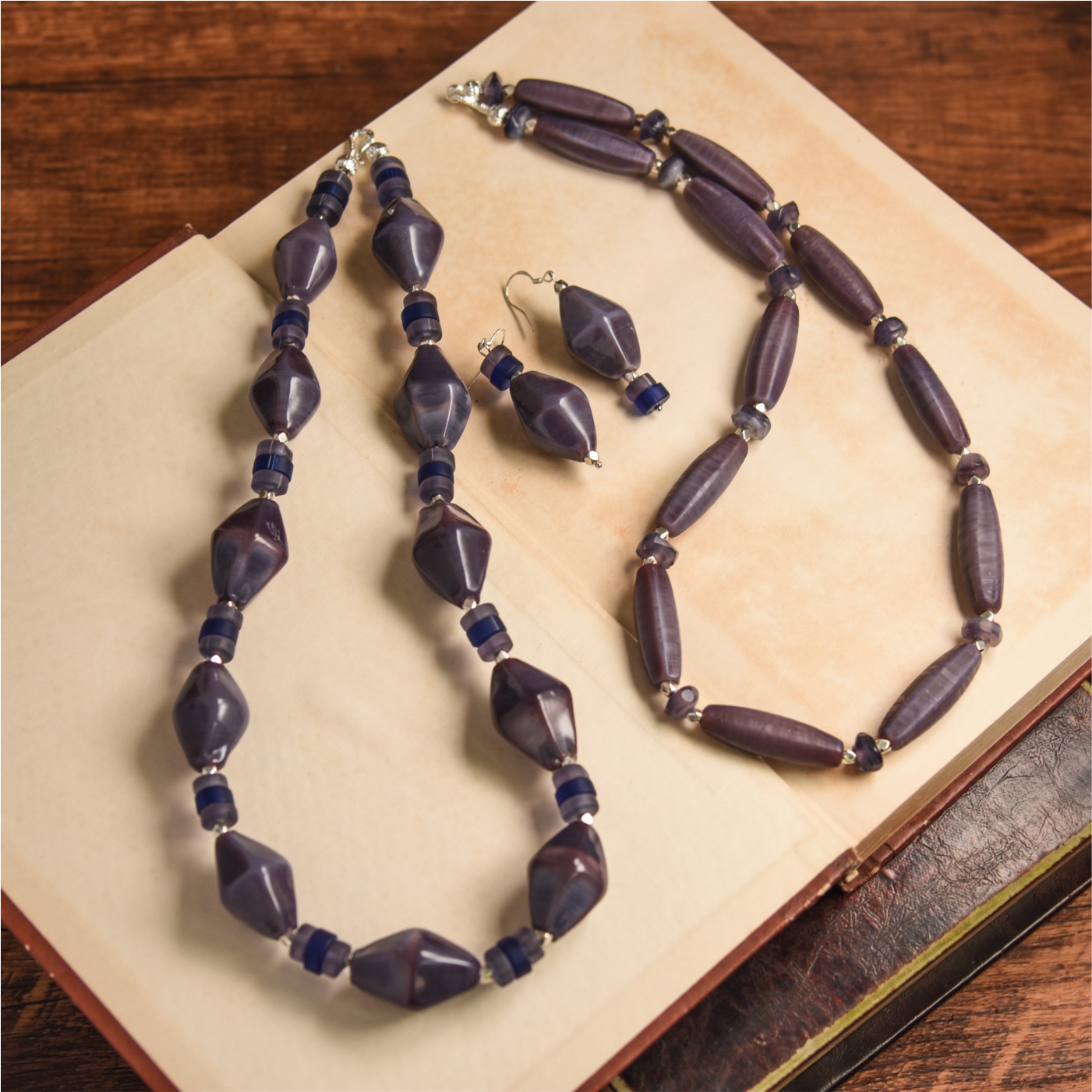 紫葡萄女款民族风饰品琉璃