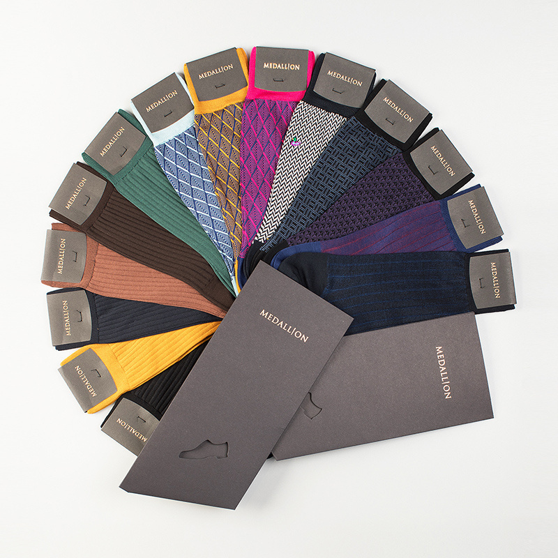 MEDALLION美勋薄款丝光棉袜