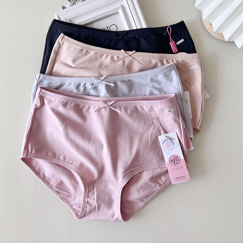 普利诗女士全棉三角内裤中腰素色纯棉透气棉质柔软中青年女士短裤,女士内衣/男士内衣/家居服,女三角裤,淘宝优惠券,粉丝福利购,淘宝优惠卷