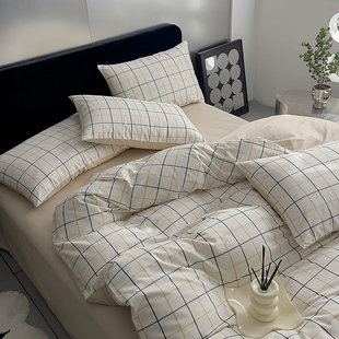 定做英国double澳洲全棉四件套床笠款king美国queen size纯棉床品