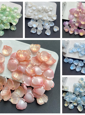 20颗18x18mm木芙蓉琉璃花瓣diy手工制作汉服头饰发钗古风发簪材料