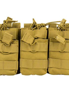 600D户外战术AK三联快拨弹夹袋JPC战术背心附件包molle杂物包