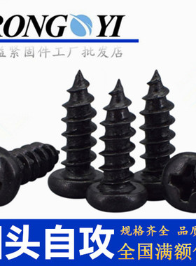 发黑色圆头M2*4/5/678/1012M2.6 M2.5*5/6/8/10/12/14自攻螺丝钉