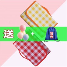 网红ins野餐垫格子户外野便携折叠防水帐篷防潮垫潮草坪垫沙滩垫
