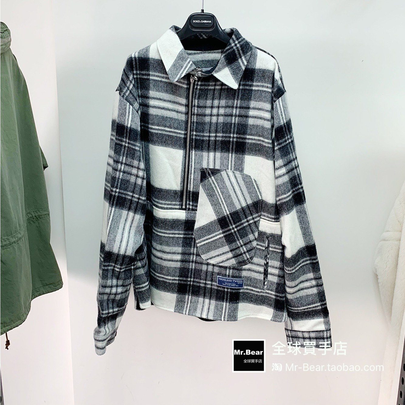 WE11 DONE Plaid flannel Shirt jacket ONESIZEin the Women's clothing/Boutique , Shirt  category - from Buy2taobao.com to provide professional Taobao agent buy service