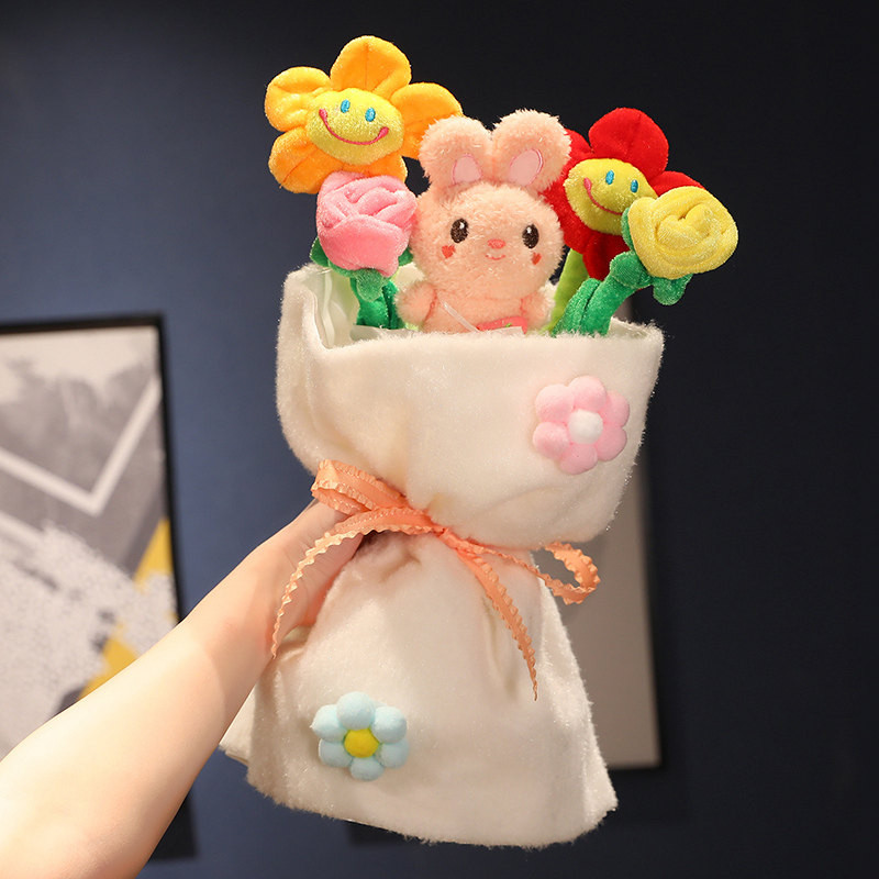 毛绒小花束生日礼物创意玩偶小熊
