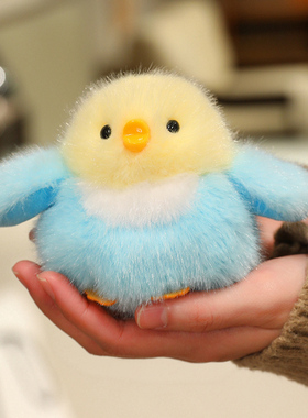 可爱会响小鸟公仔挂件包包挂饰玩偶仿真麻雀啾啾毛绒玩具钥匙扣