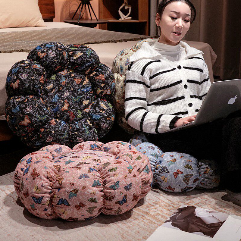 复古蒲团地上看书坐垫家用阳台飘窗懒人榻榻米客厅儿童屁垫软坐墩,居家布艺,蒲团,淘宝优惠券,粉丝福利购,淘宝优惠卷