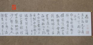 王铎赠汤若望诗册水写布 草书毛笔书法清水万次练字