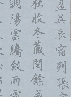 赵孟頫行书千字文水写布 书法清水万次练字帖